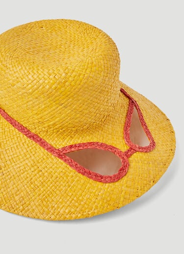 Sunglasses Cut-Out Sun Hat Marni x No Vacancy Sunglasses Cut-Out Sun Hat Yellow mvy0253005