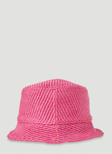 Woven Bucket Hat Marni x No Vacancy Woven Bucket Hat Pink mvy0253007