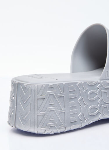 ベッキープラットフォームスライド Melissa x Marc Jacobs ベッキープラットフォームスライド シルバー mxm0254001