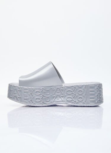 ベッキープラットフォームスライド Melissa x Marc Jacobs ベッキープラットフォームスライド シルバー mxm0254001
