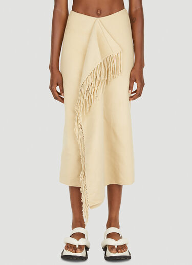 Liza Draped Blanket Skirt Nanushka Liza Draped Blanket Skirt Cream nan0249013