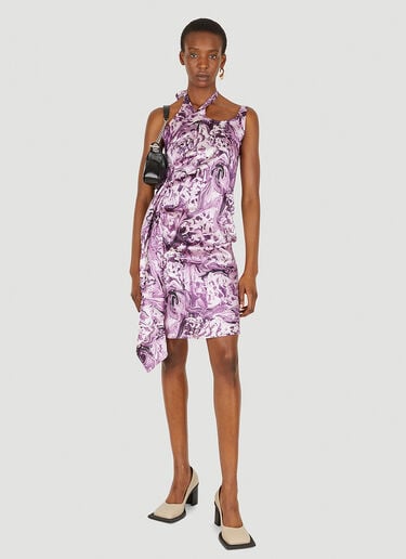 Asymmetric Mini Dress Ninamounah Asymmetric Mini Dress Pink nmo0248006