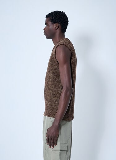 Twisted Yarn Sweater Vest Noah Twisted Yarn Sweater Vest Brown noa0160019