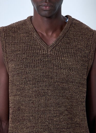 Twisted Yarn Sweater Vest Noah Twisted Yarn Sweater Vest Brown noa0160019