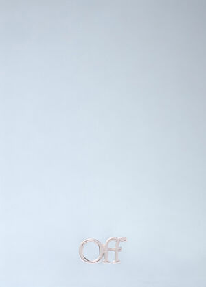 Off-White Logo Mono Earring Silver ofw0160077