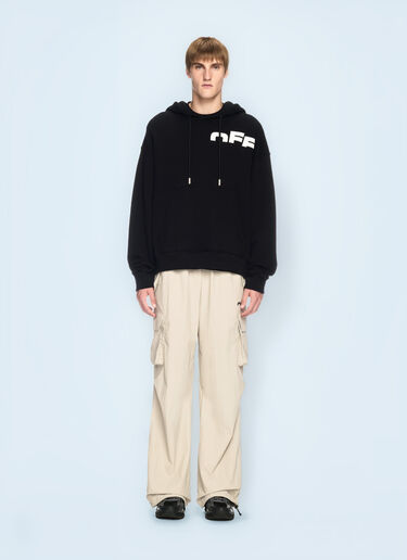 Off-White Off Split Hooded Sweatshirt Black ofw0160092