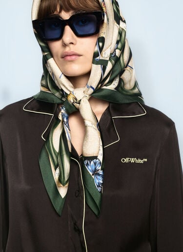 Satin Shirt Off-White Satin Shirt Black ofw0260023