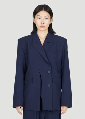 Ottolinger Signature Split Double-Breasted Blazer Blue ott0253001