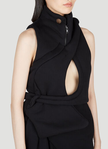 Asymmetric Padded Vest Ottolinger Asymmetric Padded Vest Black ott0253011