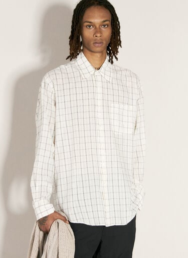 Above Check Shirt Our Legacy Above Check Shirt White our0157001