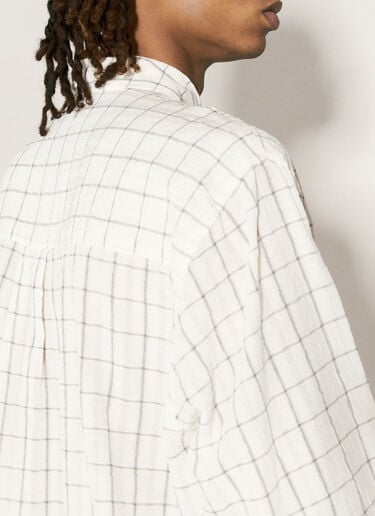 Above Check Shirt Our Legacy Above Check Shirt White our0157001