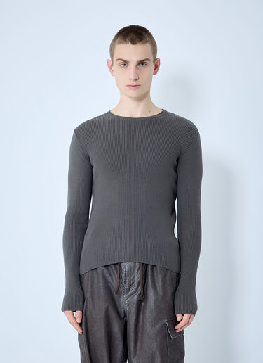 Our Legacy Compact Rib Sweater Brown our0160007