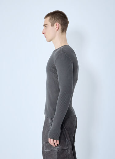 Our Legacy Compact Rib Sweater Brown our0160007