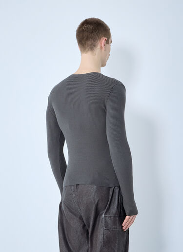 Our Legacy Compact Rib Sweater Brown our0160007
