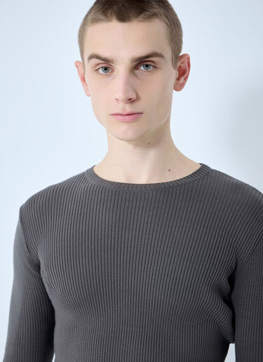 Our Legacy Compact Rib Sweater Brown our0160007