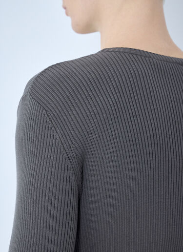 Our Legacy Compact Rib Sweater Brown our0160007