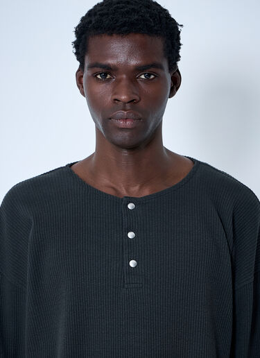Our Legacy Ballon Ribbed Top Black our0161001