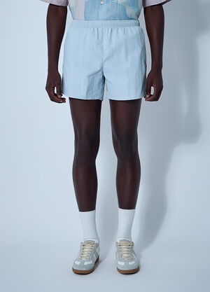 Our Legacy Drape Tech Shorts Blue our0161017