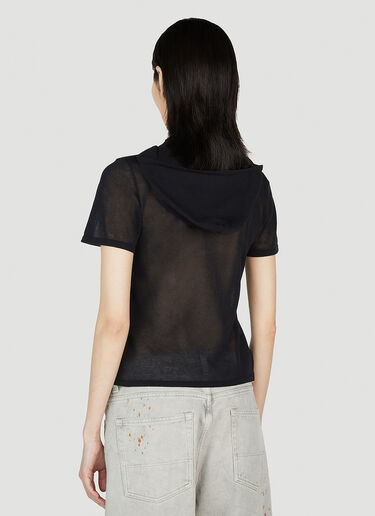 Short Sleeve Hooded Top Our Legacy Short Sleeve Hooded Top Black our0253003