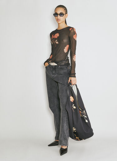 Super Slim Long Sleeve Mesh Top Our Legacy Super Slim Long Sleeve Mesh Top Black our0254015