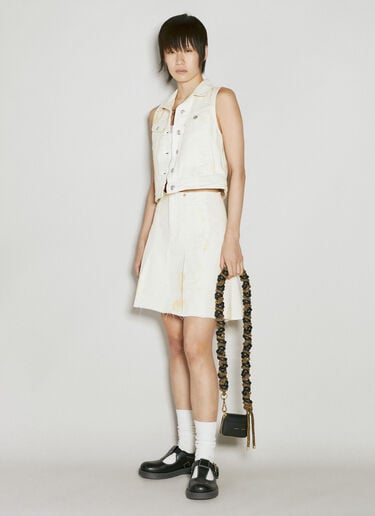 Mini Denim Vest Our Legacy Mini Denim Vest Cream our0255005