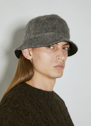 Our Legacy Fuzzy Bucket Hat Grey our0354008