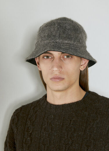 Our Legacy Fuzzy Bucket Hat Grey our0354008