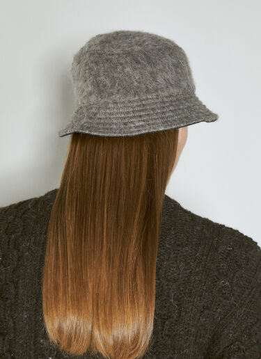 Our Legacy Fuzzy Bucket Hat Grey our0354008