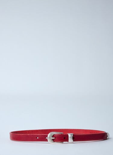 Our Legacy 2 CM Belt Red our0360003