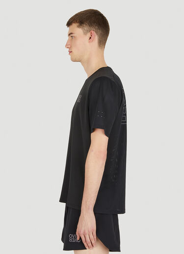 OVER OVER Logo Print Sport T-Shirt Black ovr0150005
