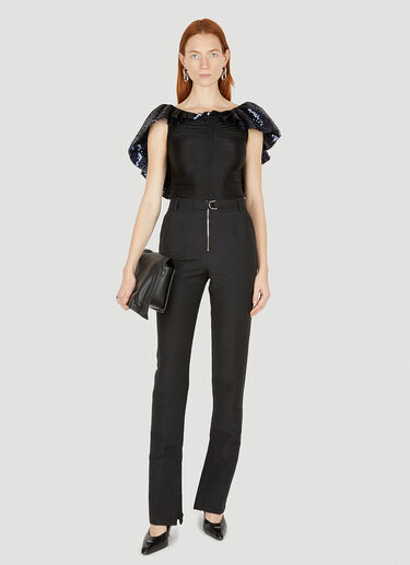 Sequin Shrug Top Rabanne Sequin Shrug Top Black pac0250003