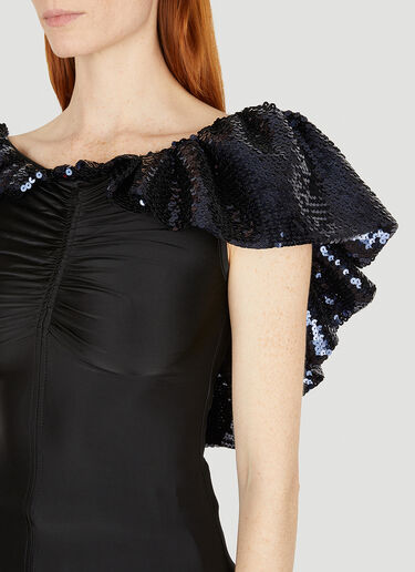 Sequin Shrug Top Rabanne Sequin Shrug Top Black pac0250003