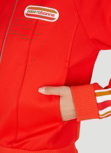 Logo Patch Track Sweatshirt Rabanne Logo Patch Track Sweatshirt Red pac0250015