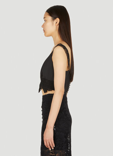 Lace Trim Top Rabanne Lace Trim Top Black pac0250020