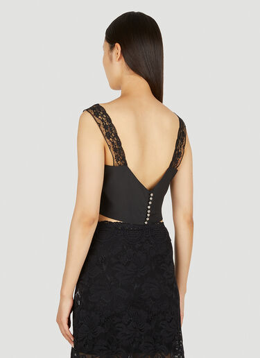Lace Trim Top Rabanne Lace Trim Top Black pac0250020