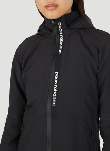 Shell Hooded Jacket Rabanne Shell Hooded Jacket Black pac0250042