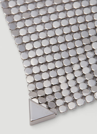 Rabanne Pixel Flow Earrings Silver pac0250067
