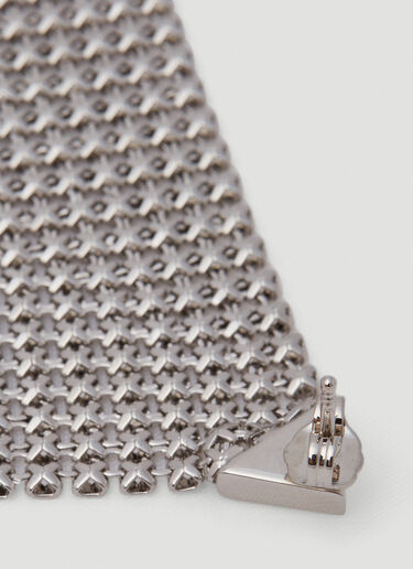 Rabanne Pixel Flow Earrings Silver pac0250067