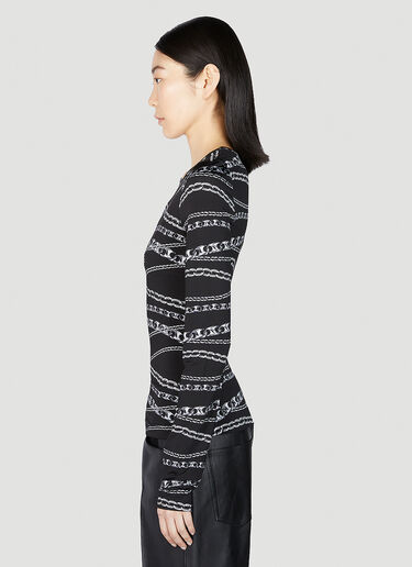Chain Link Long Sleeve Top Rabanne Chain Link Long Sleeve Top Black pac0252025