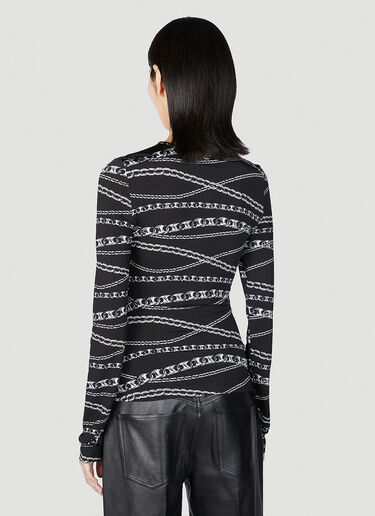 Chain Link Long Sleeve Top Rabanne Chain Link Long Sleeve Top Black pac0252025