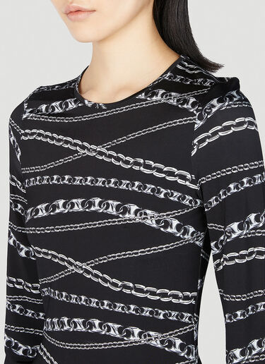 Chain Link Long Sleeve Top Rabanne Chain Link Long Sleeve Top Black pac0252025
