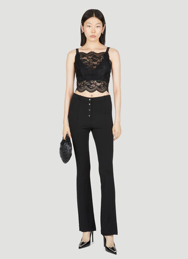 Flare Button Pants Rabanne Flare Button Pants Black pac0253001