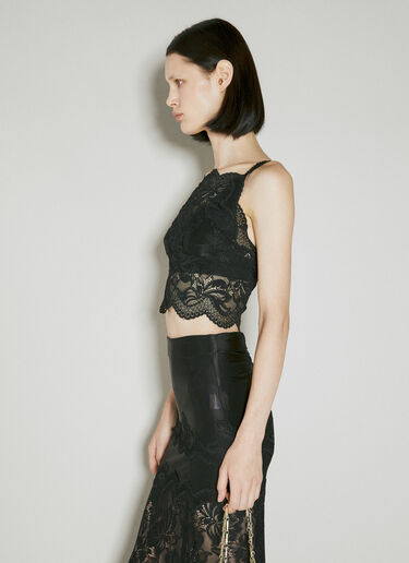 Haut Lace Draped Corset Top Rabanne Haut Lace Draped Corset Top Black pac0253018