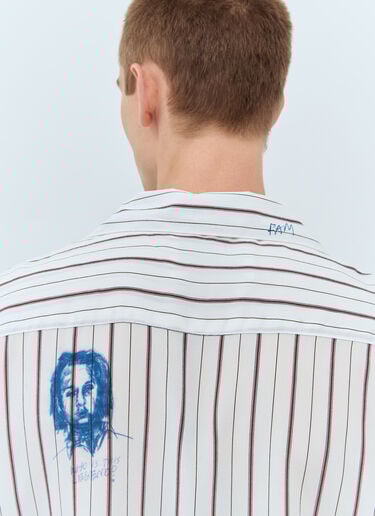 Praying Silk Mechanic Shirt Paly Praying Silk Mechanic Shirt Off White pal0156006