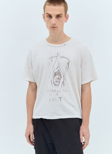 Sobriety T-Shirt Paly Sobriety T-Shirt Off White pal0156011