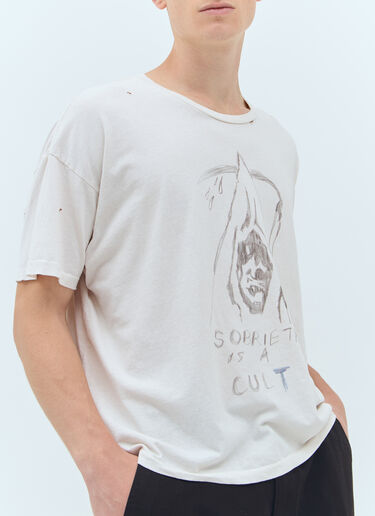 Sobriety T-Shirt Paly Sobriety T-Shirt Off White pal0156011