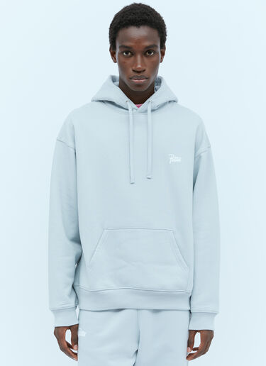 Patta 로고 프린트 후드 스웨트셔츠 라이트 그레이 pat0154012