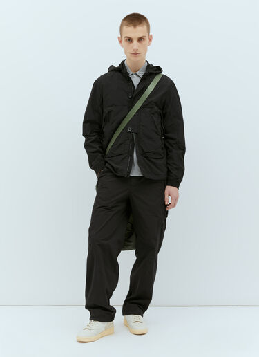 Flatt Goggle Hooded Overshirt C.P. Company Flatt Goggle Hooded Overshirt Black pco0155004