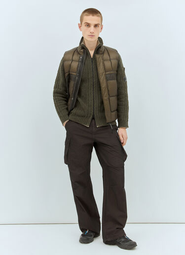 C.P. Company 绞花针织开衫 绿色 pco0158001
