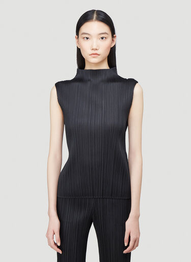 Classic Pleated Tank Top Pleats Please Issey Miyake Classic Pleated Tank Top Black plp0240003